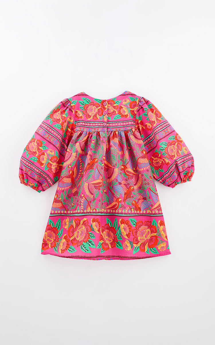 Vestido Aves y rosas