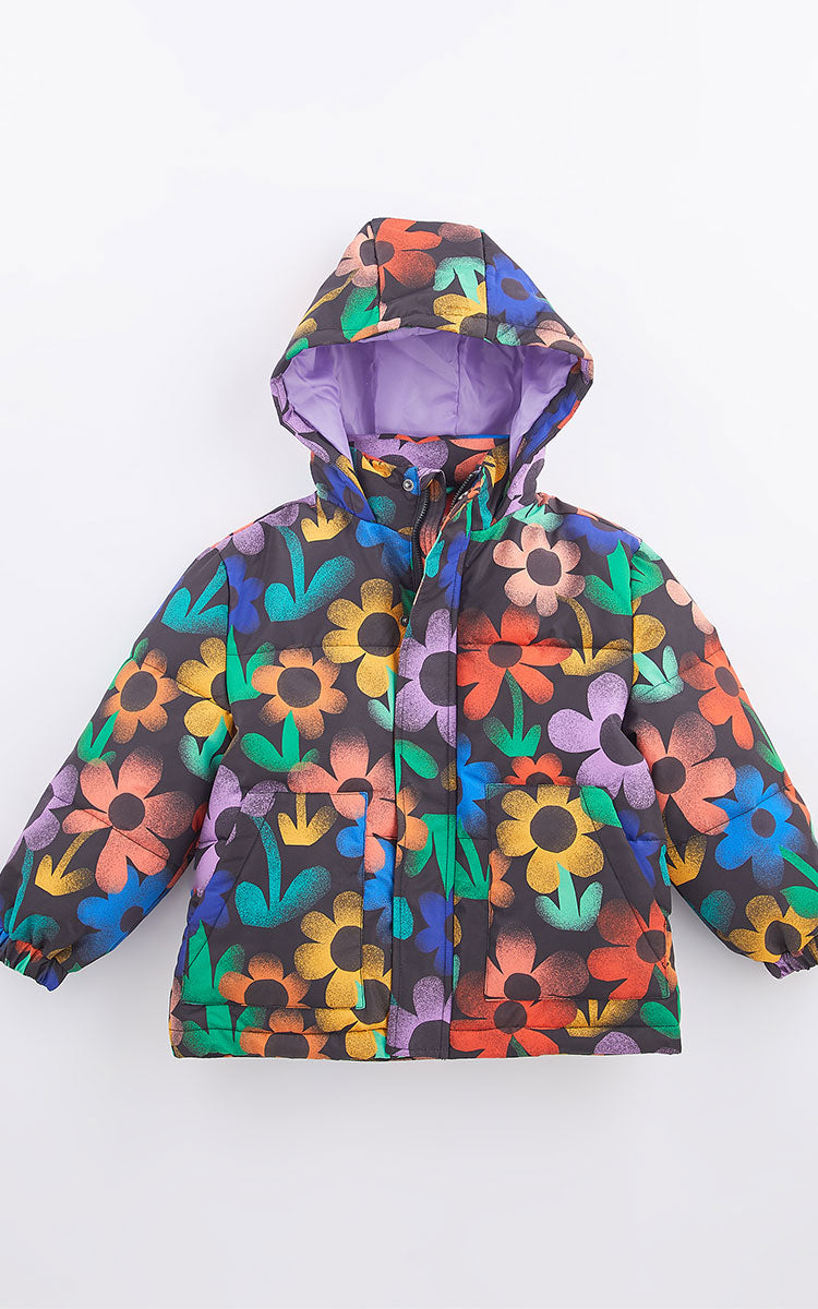 Chamarra puffer Floral