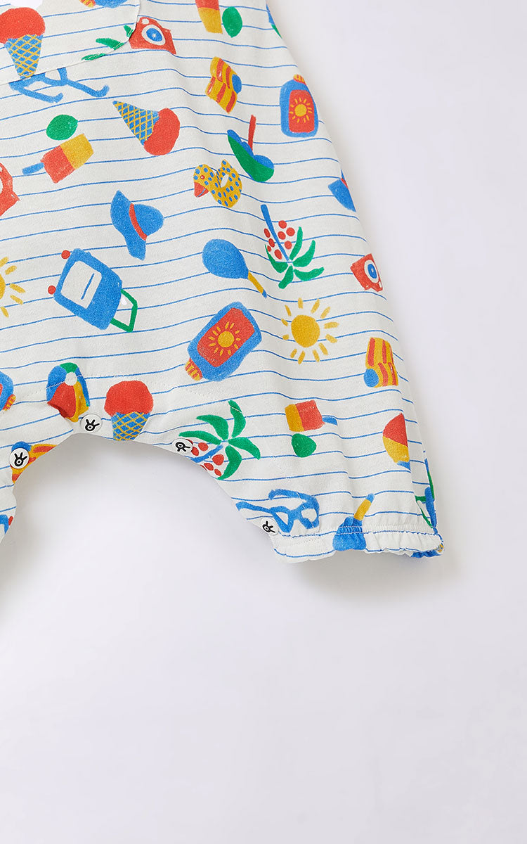 Mameluco sin manga bebé Vacación