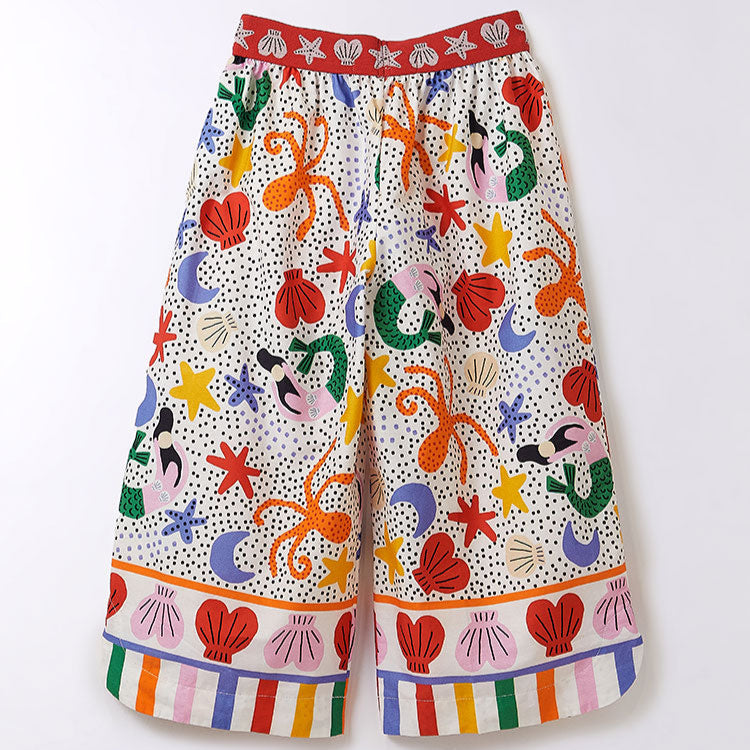 Pantalón ancho Sirena marina