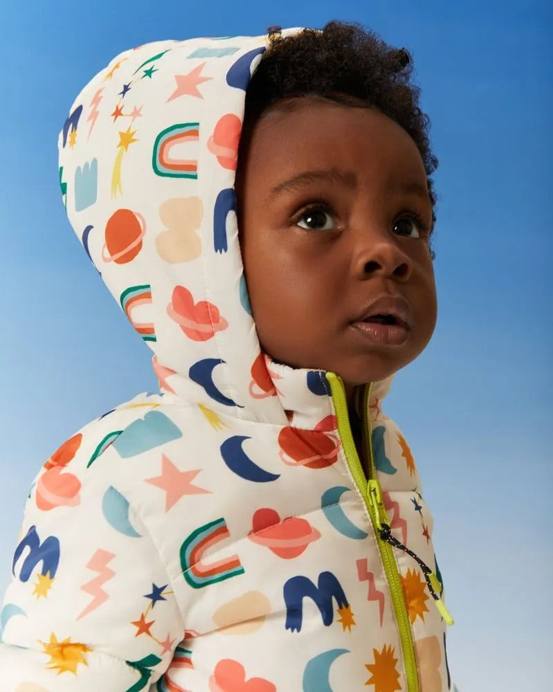 Chamarra bebé puffer Mix Cósmico