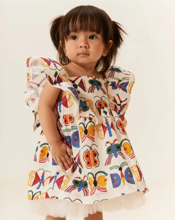 Vestido bebé Mariposa cósmica