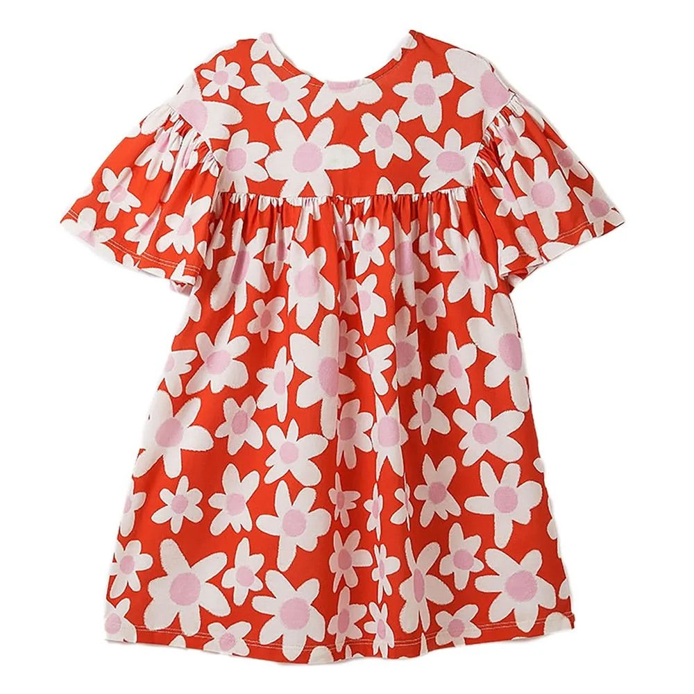 Vestido Margaritas rojas