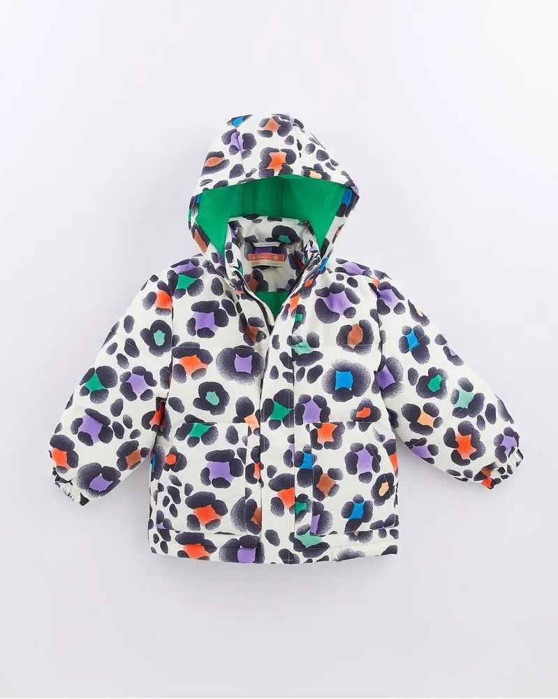 Chamarra puffer Leopardo floral