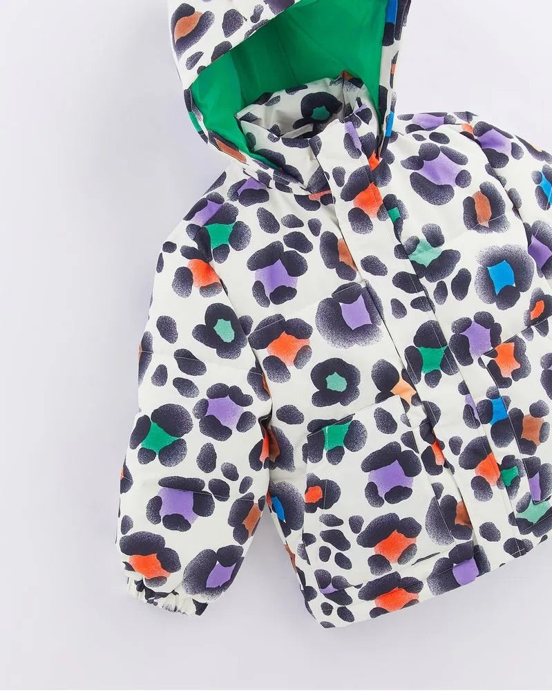 Chamarra puffer Leopardo floral