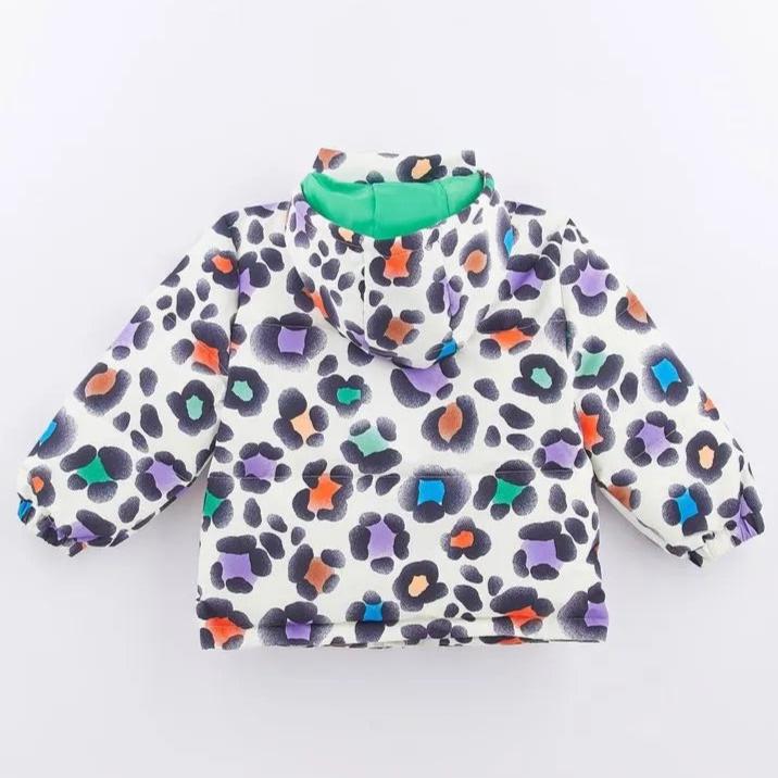 Chamarra puffer Leopardo floral