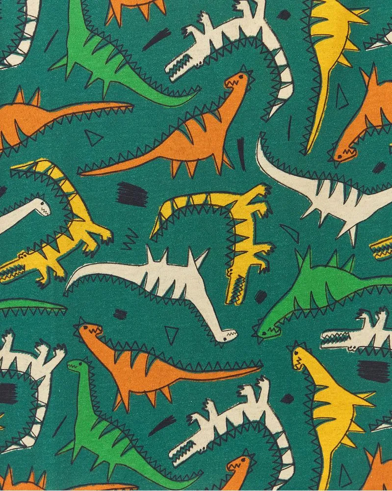 Camiseta manga corta Jurásica verde