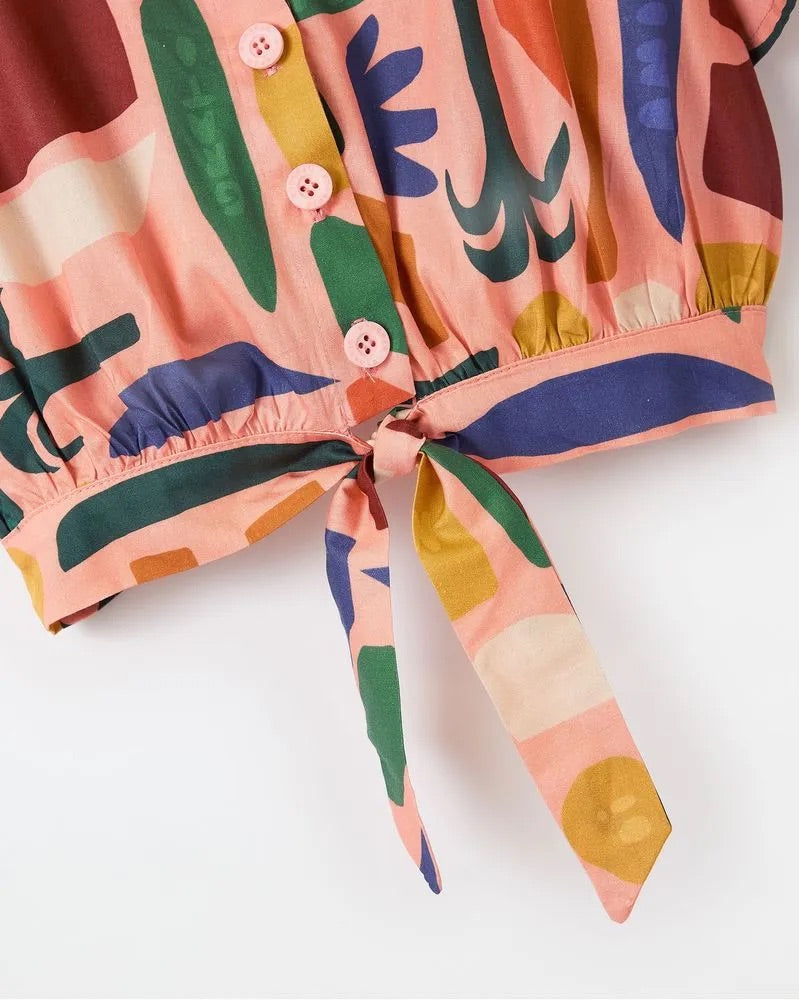Camisa nudo Jardín mágico