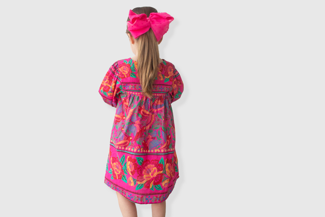 Vestido Aves y rosas