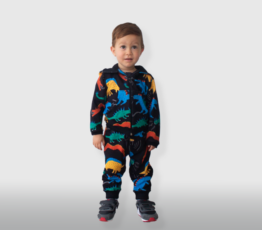 Conjunto para bebé sudadera y pants Dinosaurios