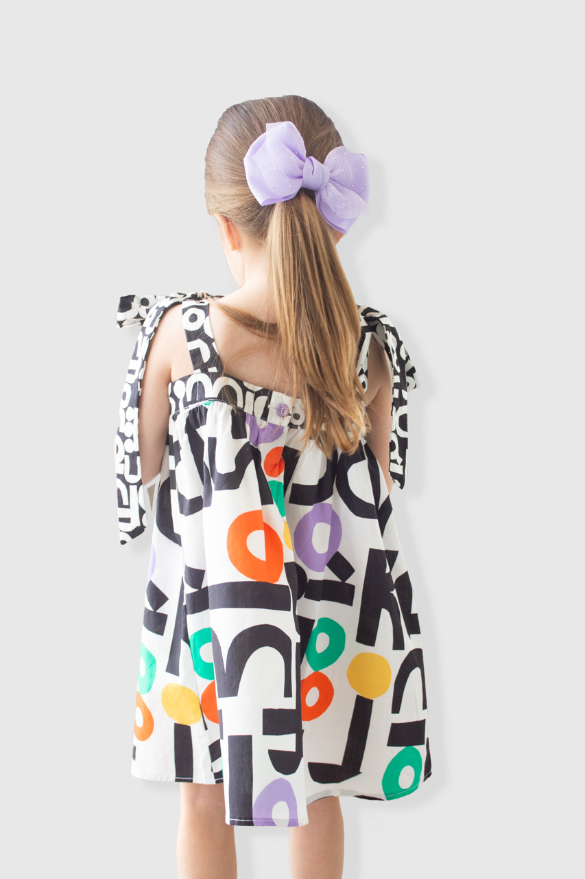 Vestido de tirantes ABC