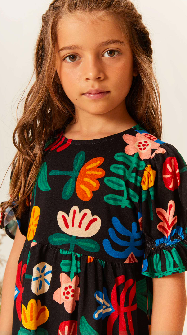 Vestido Jardín cósmico