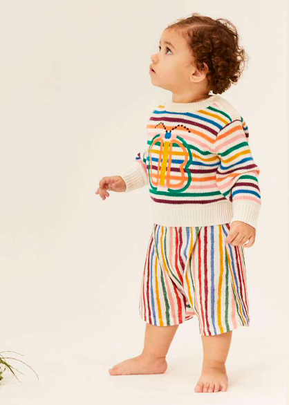 Pullover bebé de punto Arcoiris