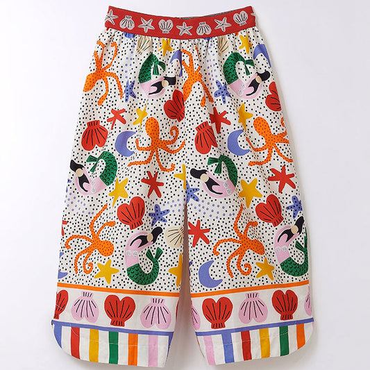 Pantalón ancho Sirena marina