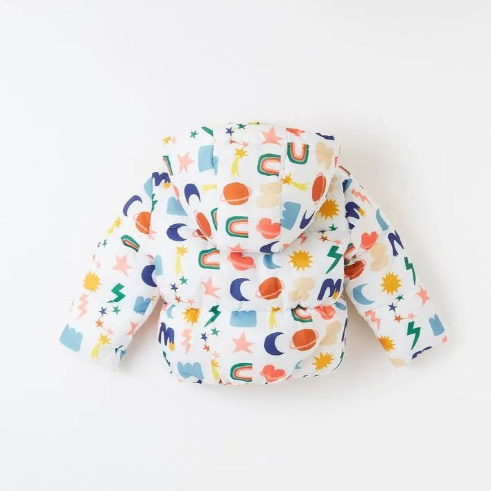 Chamarra bebé puffer Mix Cósmico