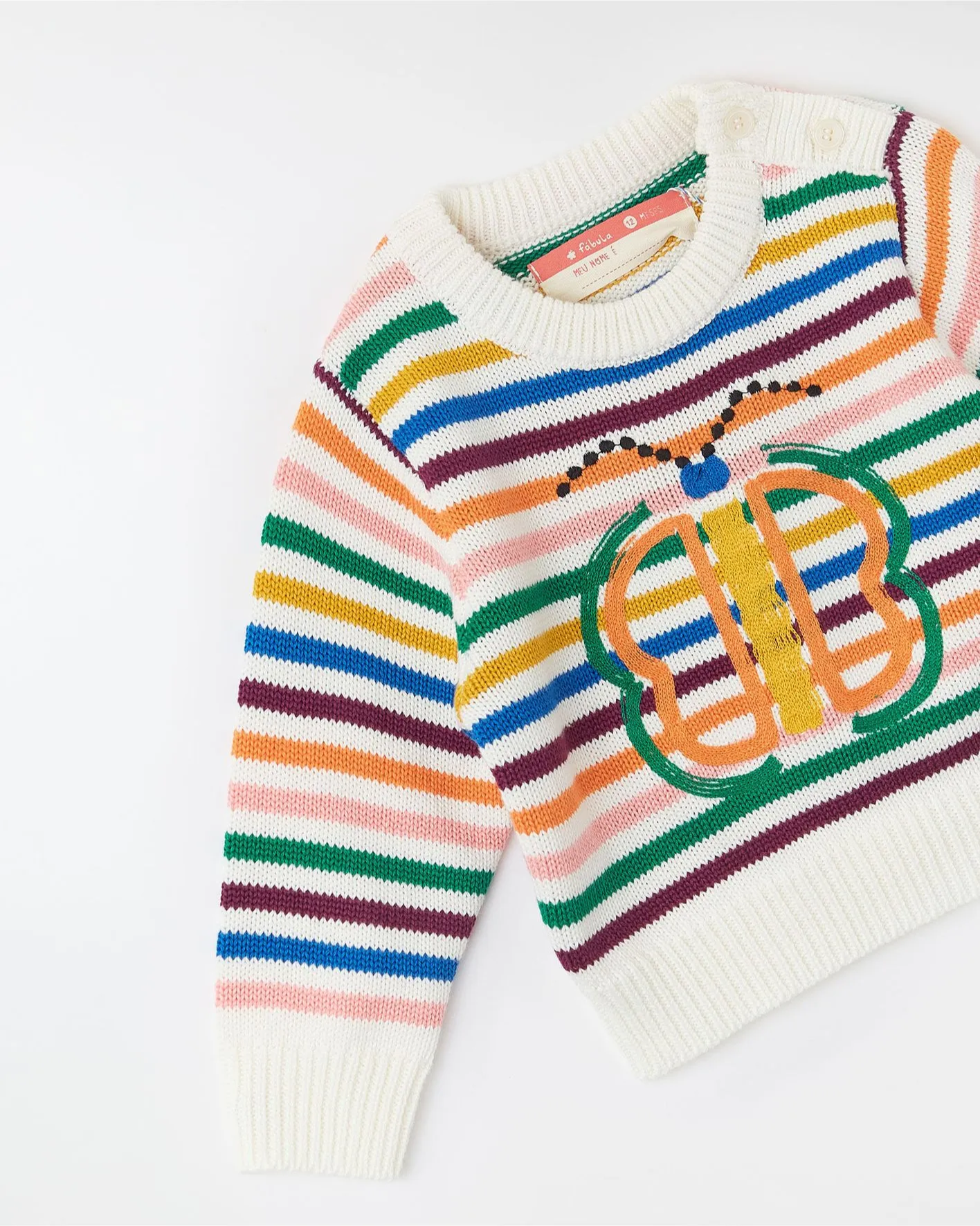 Pullover bebé de punto Arcoiris