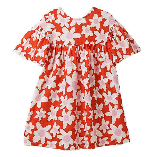 Vestido Margaritas rojas
