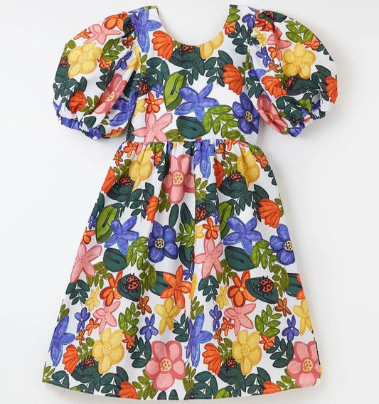 Vestido Jardín magnolias
