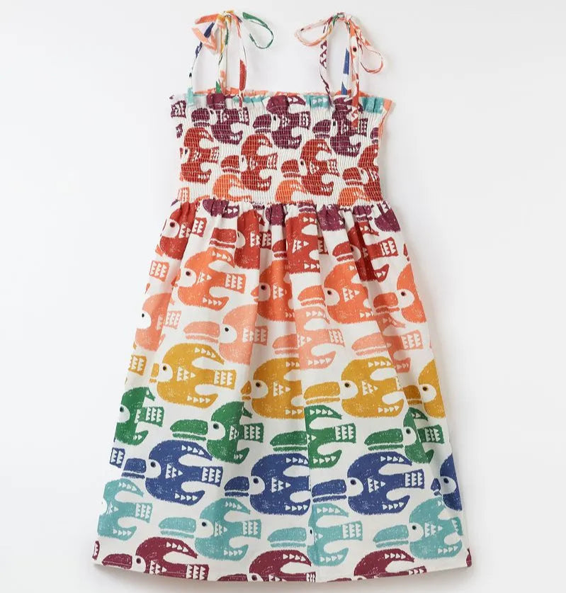 Vestido Arcoiris de tucanes
