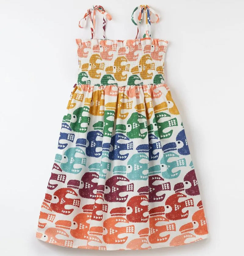 Vestido Arcoiris de tucanes