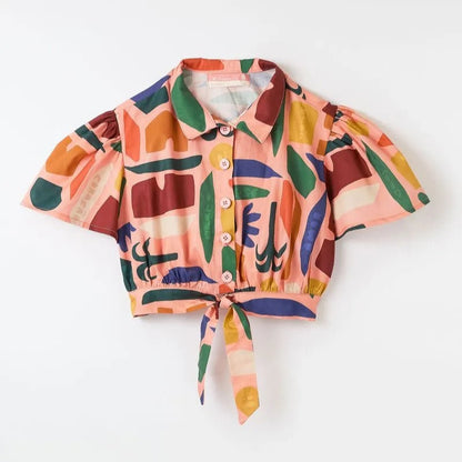 Camisa nudo Jardín mágico