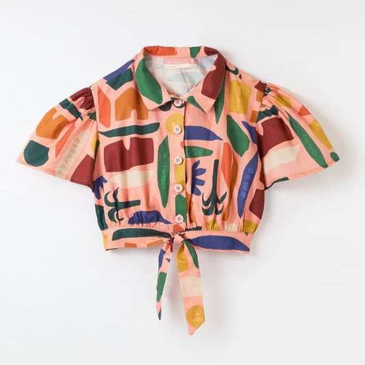 Camisa nudo Jardín mágico