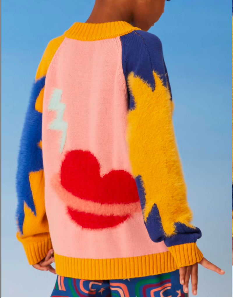 Pullover de punto Mix cósmico