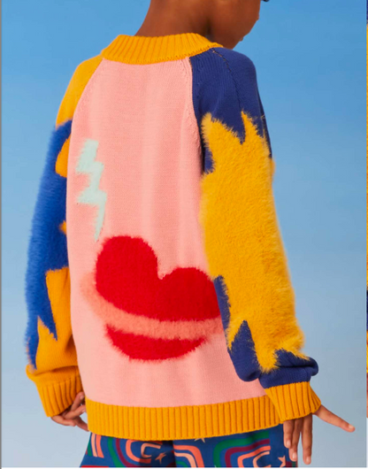 Pullover de punto Mix cósmico