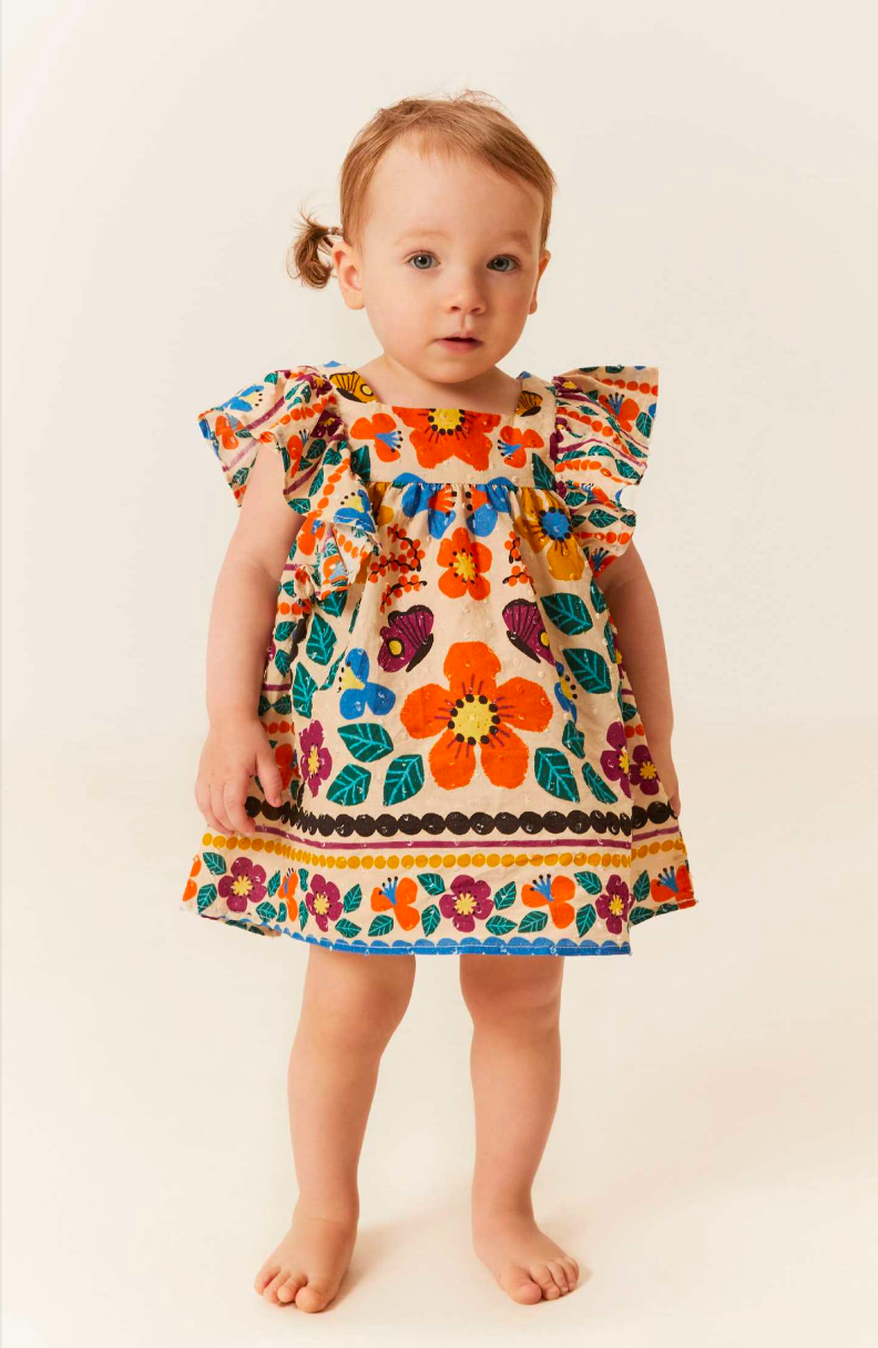 Vestido bebé Jardín encantado