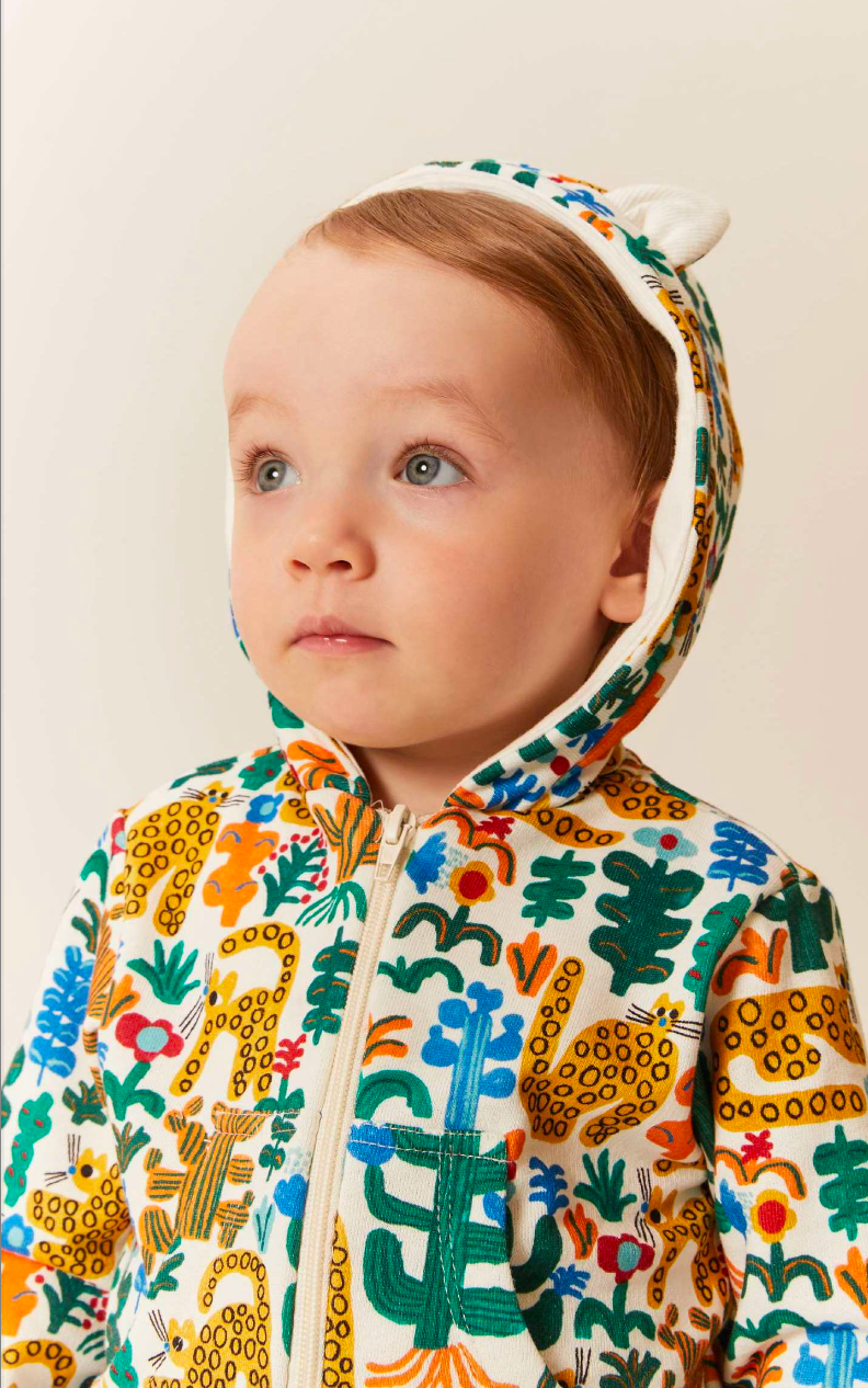 Sudadera con capucha bebé Mini Cheetah